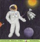 Preview: Astronaut mit Rakete und Alien - 1 Lunch Serviette - Halbes Motiv