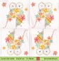 Preview: Baby - Kinderwagen aus Blumen - 1 Lunch Serviette