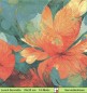 Preview: Große Blüten in orange - 1 Lunch Serviette