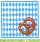 Preview: Deutschland - Bayern - Salzbretzel auf Bayernraute - 1 Lunch Serviette