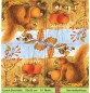 Preview: Rarität Eichhörnchen im Herbst mit Haselnuss - 1 Lunch Serviette - halbes Motiv