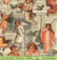 Preview: Nostalgische kleine Engel auf Noten - 1 Lunch Serviette