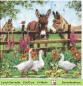 Preview: Esel und Gänse am Zaun - 1 Lunch Serviette