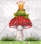 Preview: Froschkönig auf Fliegenpilz - 1 Lunch Serviette