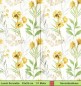Preview: Gelbe Blumen mit Blätter - 1 Lunch Serviette