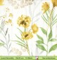 Preview: Gelbe Blumen mit Blätter - 1 Lunch Serviette