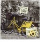 Preview: Gelbes Fahrrad in der Stadt - 1 Lunch Serviette