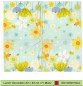 Preview: Gezeichnete Blumen mit Hummel - 1 Lunch Serviette