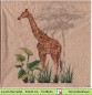 Preview: Giraffe auf Naturpapier - 1 Lunch Serviette
