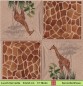 Preview: Giraffe auf Naturpapier - 1 Lunch Serviette