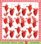 Preview: Havi Oy - Aufgehängte Herzen mit Zuckerstangen - 1 Lunch Serviette