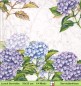 Preview: Blaue Hortensien mit Ornamenten - 1 Lunch Serviette