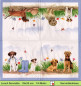 Preview: Maria Over - Hunde in der Wiese - 1 Lunch Serviette - Halbes Motiv