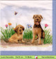 Preview: Maria Over - Hunde in der Wiese - 1 Lunch Serviette - Halbes Motiv
