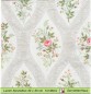 Preview: Kleine Rosen und Ornamente in Rautenform - 1 Lunch Serviette - ganzes Motiv
