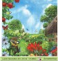 Preview: Landhaus mit Bauerngarten - 1 Lunch Serviette - halbes Motiv