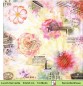 Preview: Kleine Rosen mit Zeitungsausschnitten - 1 Lunch Serviette halbes Motiv