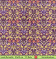 Preview: Blumen auf lila - 1 Lunch Serviette