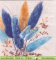 Preview: Pampaswedel in blau und gelb - 1 Lunch Serviette
