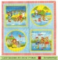 Preview: Peggy Diggledey am See - 1 Lunch Serviette - vier verschiedene 1/4 Motive
