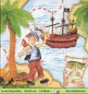 Preview: Pirat auf der Pirateninsel - 1 Lunch Serviette - Ganzes Motiv