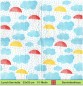 Preview: Regenschirme und Regenwolken - 1 Lunch Serviette - ganzes Motiv