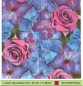Preview: Rose mit Hortensien - 1 Lunch Serviette halbes Motiv