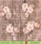 Preview: Nostalgie - Rosen mit Noten und Text Herzhaft - 1 Lunch Serviette - Halbes Motiv