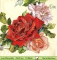 Preview: Rosenkranz Rosen in rot und rosa - 1 Lunch Serviette - Ganzes Motiv