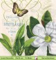 Preview: Magnolien mit Schmetterlingen - 1 Lunch Serviette