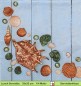 Preview: Muscheln und Seestern auf blau - 1 Lunch Serviette