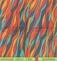 Preview: Buntes Muster mit Streifen - 1 Lunch Serviette