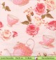 Preview: Teetassen und Teekannen mit Rosen auf rosa - 1 Lunch Serviette