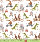 Preview: Krokodil Giraffe Elefant Igel Affen auf dem Fahrrad - 1 Lunch Serviette