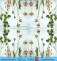 Preview: Trockenblumen auf zartem blau - 1 Cocktail Serviette