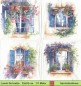 Preview: Vier verschiedene Fenster mit Blumen - 1 Lunch Serviette
