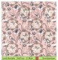 Preview: Vogel und Schmetterling auf rosa - 1 Lunch Serviette