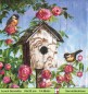 Preview: Kohlmeisen in Kletterrosen - 1 Lunch Serviette