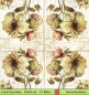 Preview: Hortensie Rose und Mohn auf Schrift - 1 Lunch Serviette