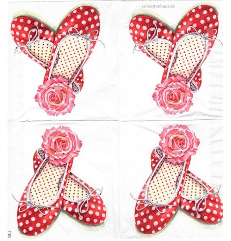 Alices Schuhe - 1 Lunch Serviette
