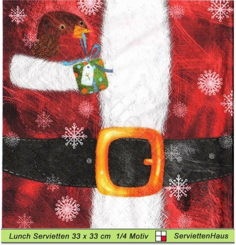 Der Bauch vom Nikolaus - 1 Lunch Serviette