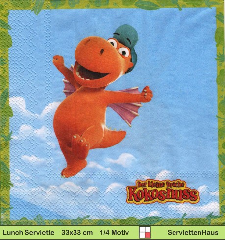 Der kleine Drache Kokosnuss - 1 Lunch Serviette