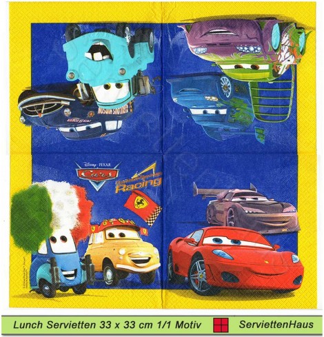 Disney Cars Racing - 1 Lunch Serviette