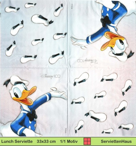 100 Jahre Disney - Donald Duck - 1 Lunch Serviette