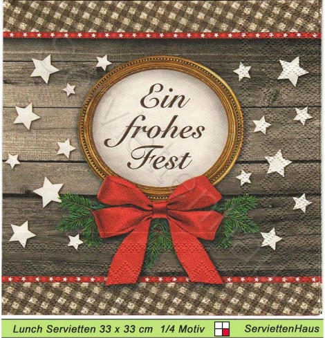 Ein frohes Fest - 1 Lunch Serviette
