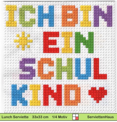 Ich bin ein Schulkind - 1 Lunch Serviette