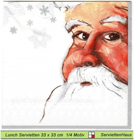 Ich bin es der Weihnachtsmann - 1 Lunch Serviette - halbes Motiv