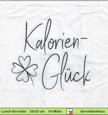 Kalorienglück - 1 Lunch Serviette