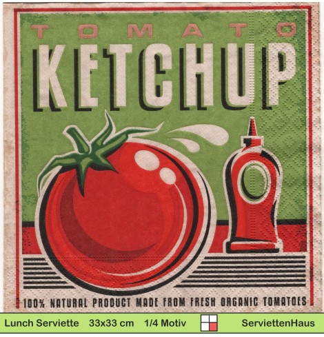 Ketchup - 1 Lunch Serviette