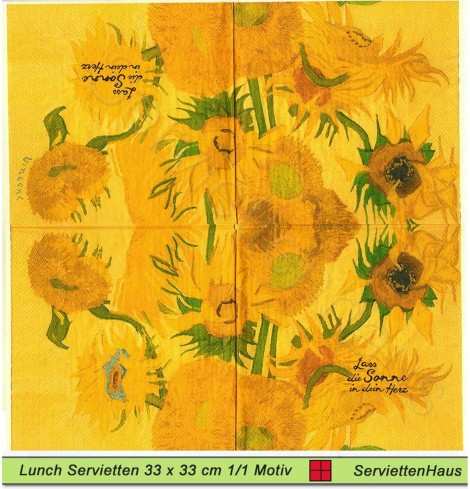 Lass die Sonne in dein Herz - 1 Lunch Serviette